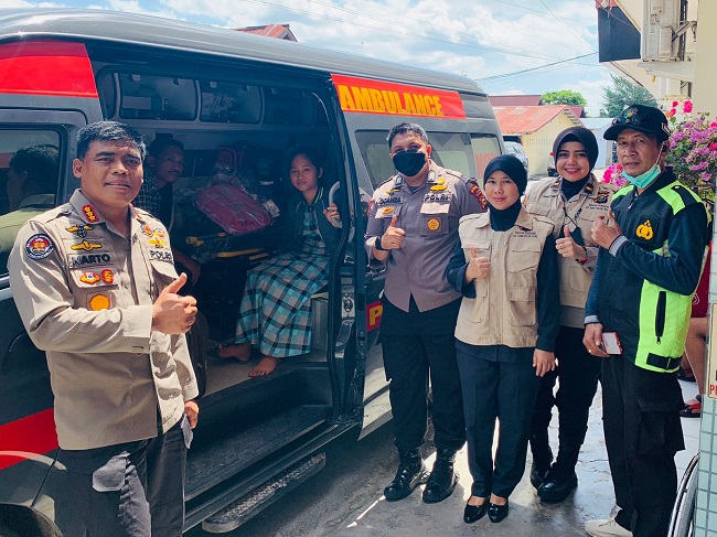 Selain Pengobatan Fisik, Mita Juga Diberi Teraphy Psikologis Biro SDM Polda