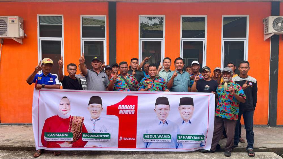DPC FSPTI-SPSI Bengkalis Labuhkan Dukungan ke Abdul Wahid dan Kasmarni