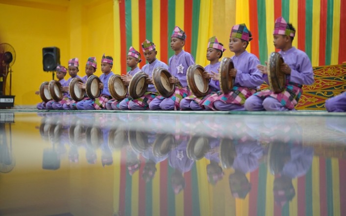 Jaga Identitas dan Warisan Budaya Melayu, Disdik Siak Dorong Pelajar Memainkan Kompang dari Sekolah