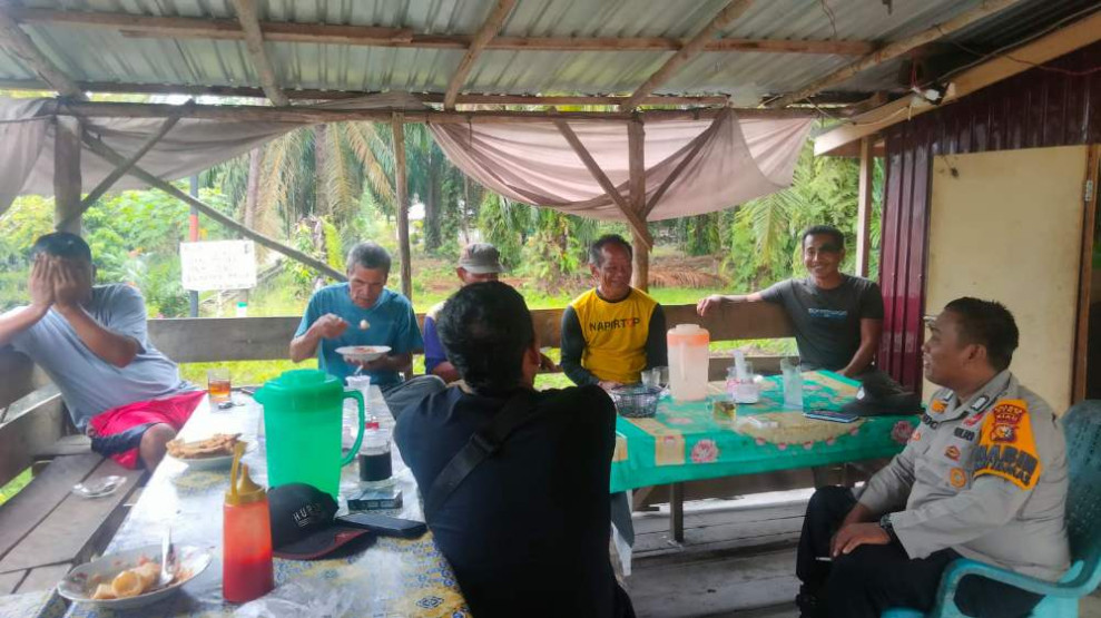 Polsek Bungaraya Imbau Warga Untuk Saling Dukung Jaga Kamtibmas Selama Pilkada