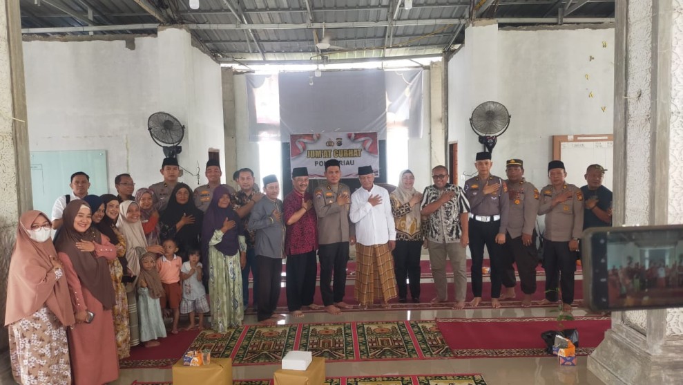 Gelar Jumat Curhat di Masjid Nurul Ikhlas, Ini Keluhan Warga Pekanbaru