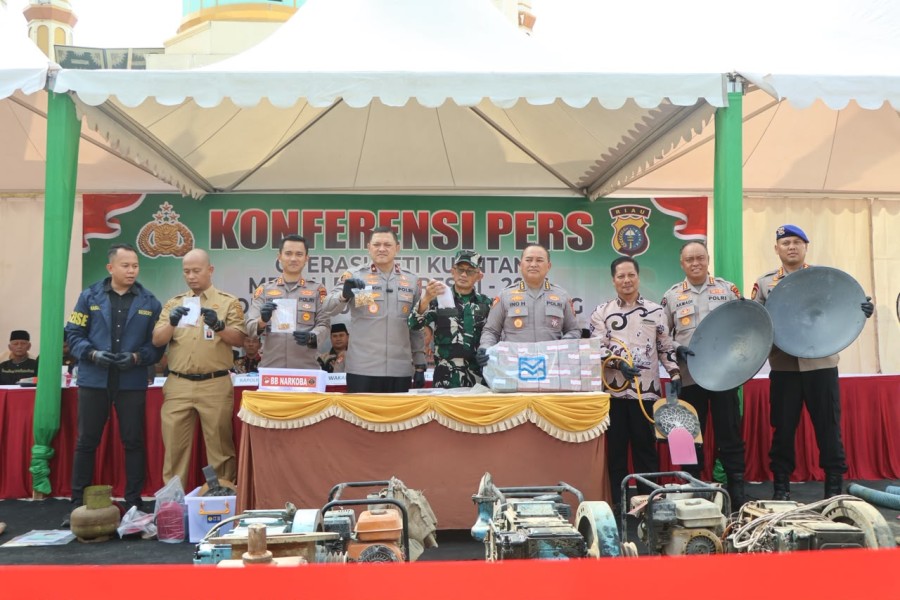 Polda Riau Tegas Berantas PETI, Ratusan Lokasi Ditutup dan Dipasang Plang Larangan