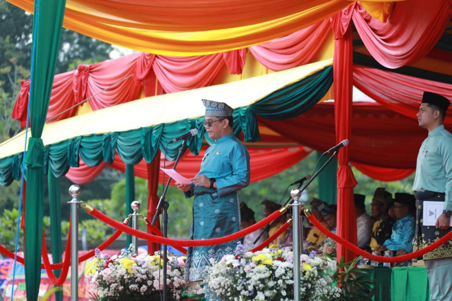 Pemkab Siak Gelar Apel, Memperingati HUT Siak Perak ke 25