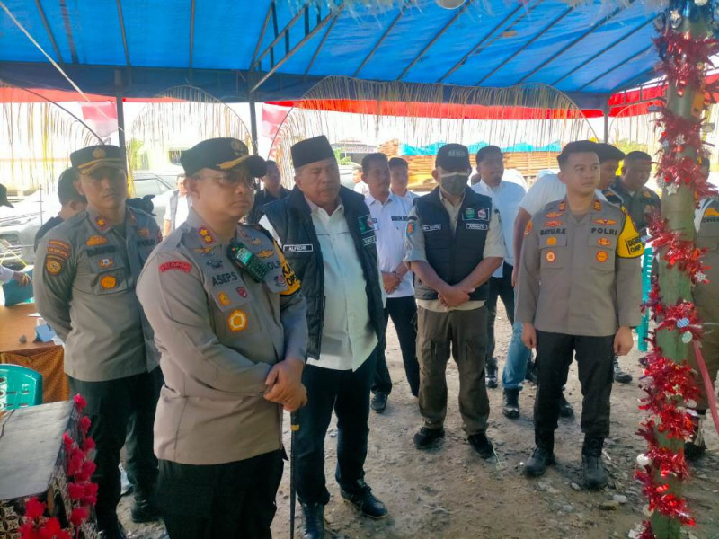 Kapolsek Dampingi Forkopimda Siak Pantau TPS di Kecamatan Kandis Pada Pilkada 2024