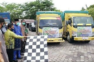 Bupati Siak Serahkan Sembako Tahap Pertama Bagi Masyarakat Terdampak Covid-19
