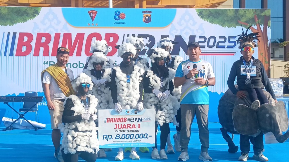 Brimob Run Polda Riau 2025 yang Diikuti 1.600 Peserta Sukses Digelar