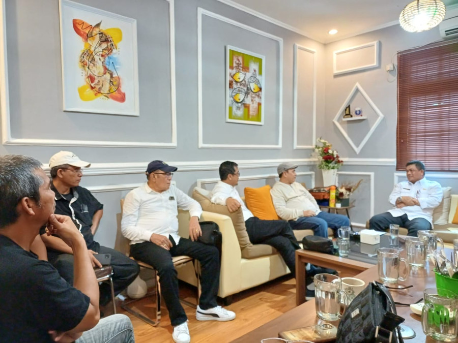 Terima Kunjungan Pengurus, Kadis LHK Mamun Murod Siap Dukung KLB PWI Riau