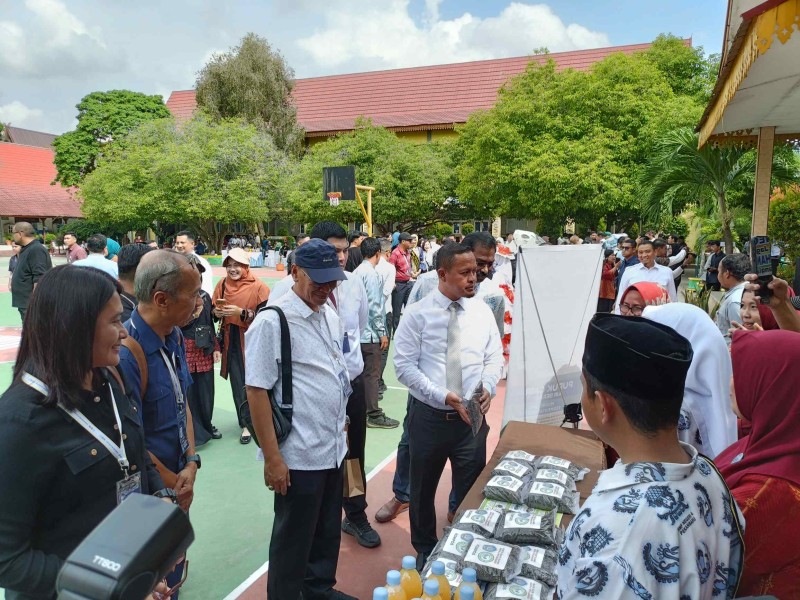 Dari Maggot Hingga Polybag, SMPN 4 Pekanbaru Jadi Contoh Green School untuk Delegasi 3 Negara
