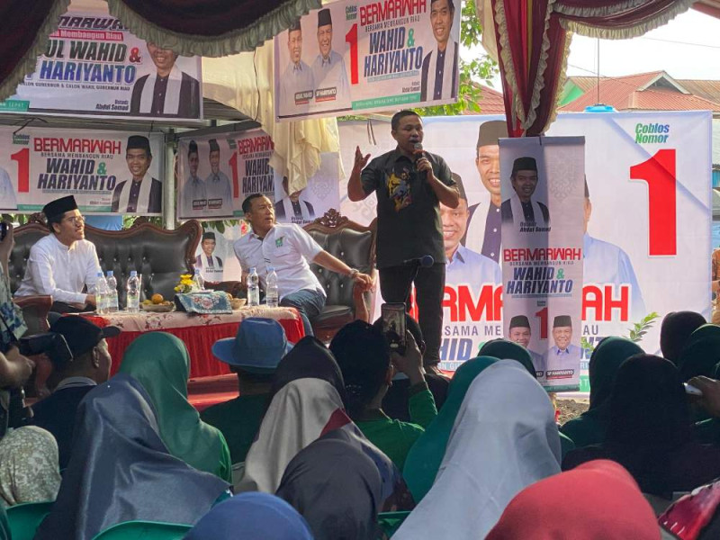 Masyarakat Marpoyan Antusias Sambut Kampanye Dialogis, Abdul Wahid Janji Mudahkan Persyaratan Pelamar Kerja