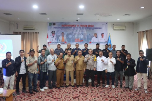 Hadiri Konferensi VI PWI, Polres Rohul Sampaikan Cooling System Pilkada Damai 2024