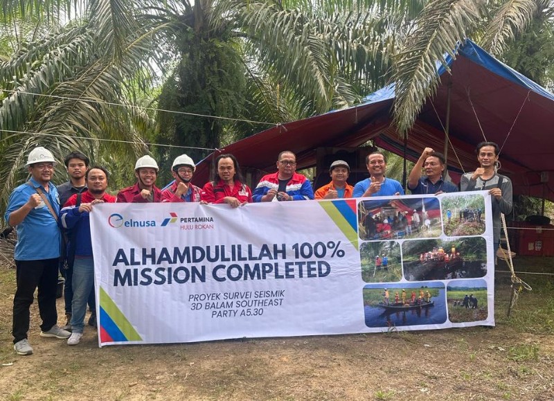 Kolaborasi ELNUSA dan PHR Sukses Rampungkan Proyek Survei Seismik 3D Balam South East