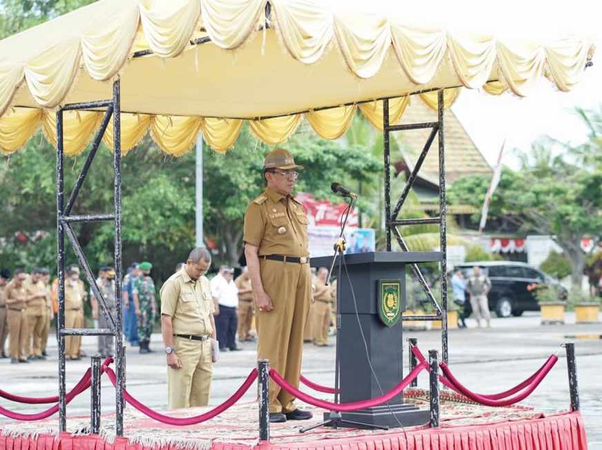 Bupati Inhil Pimpin Apel Gabungan Sempena Harhubnas