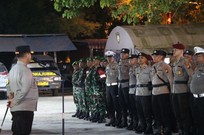 Jelang Pelantikan Presiden Terpilih, Polres Rohul  Gelar Patroli Blue Light Skala Besar