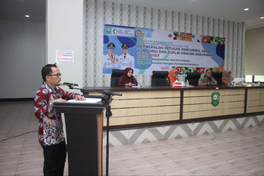 Pemkab Siak Gelar Pelatihan Enumerator untuk Mengukur Tingkat Konsumsi Pangan Masyarakat Per Kapita