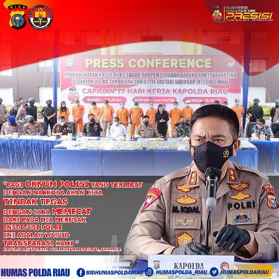 Darurat Narkoba, Pemuda Sriwijaya Dukung Polda Riau Berantas Pekat