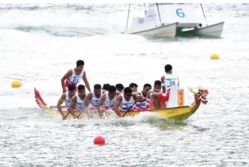 Penuhi Target, Maizir dan Tim Dragon Boat Putra Indonesia Tambah  Koleksi Medali Emas di Asian Games