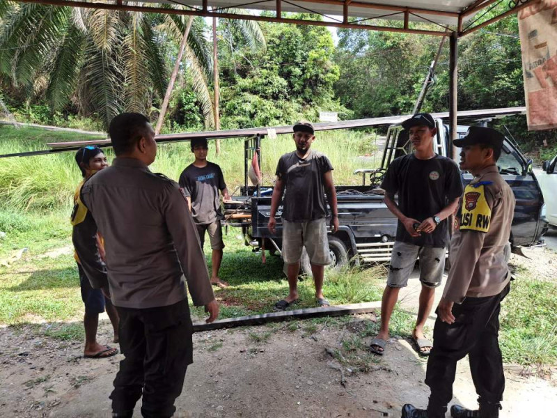 Polres Kuansing Sambangi Masyarakat Ajak Sukseskan Pilkada 2024