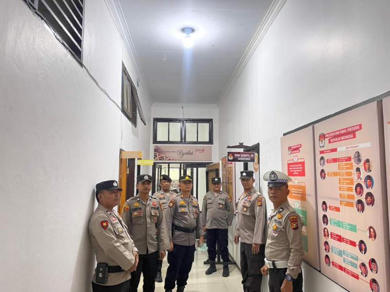 Polres Kuansing Perketat Pengamanan KPUD Kabupaten Kuansing