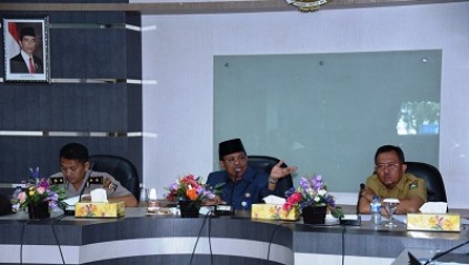  Plt Sekda Pimpin Rapat Pembuatan Peta Rawan Bencana Karhutla