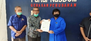 Kantongi SK Nasdem, Indra Putra Siap Bergerak Jemput Kemenangan di Kuansing