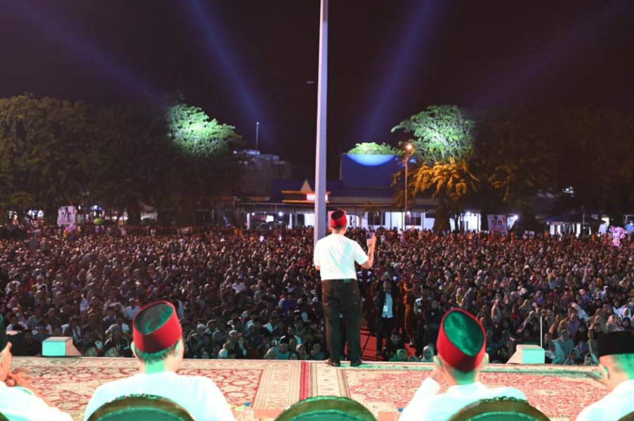 Gas Pool! Duo Abdul Sapa Puluhan Ribu Jamaah di Bengkalis