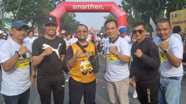 Kolaborasi dengan Hotel Dafam, Dispora Pekanbaru Sukses Gelar Dafam Run 5.1 K