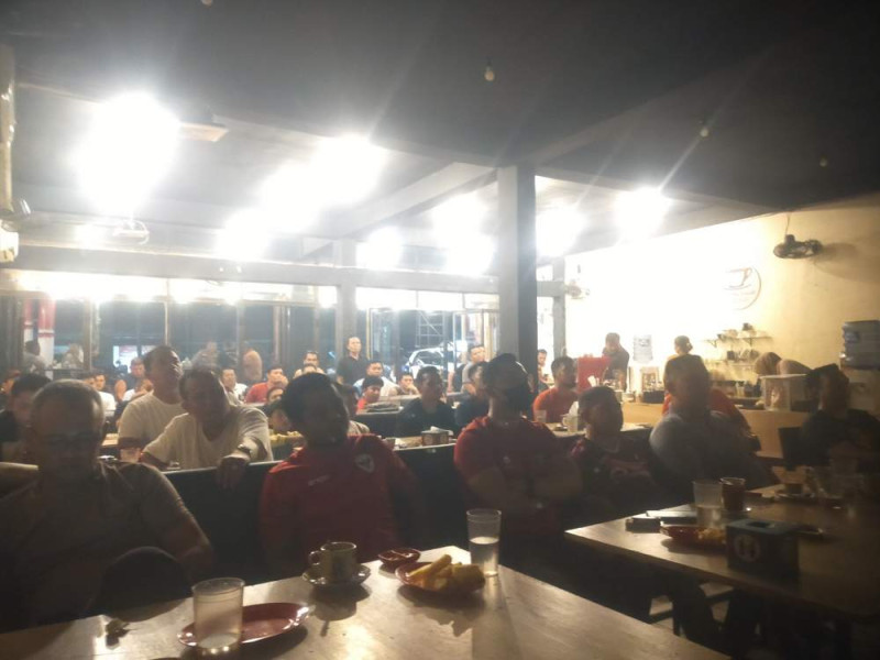 Giat Cooling System, Polsek Kandis Adakan Nobar Timnas Indonesia vs China