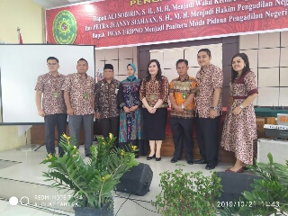 PN Rengat Gelar Alih Tugas Dua Hakim & Satu Panitera