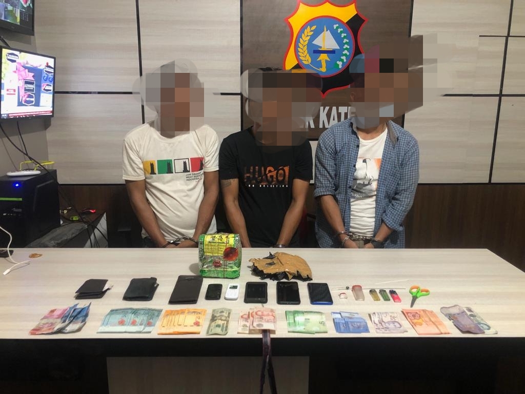 Dipesan dari Malaysia, Polisi Amankan 3 Terduga Pelaku dan Sabu 1 Kg di Kateman