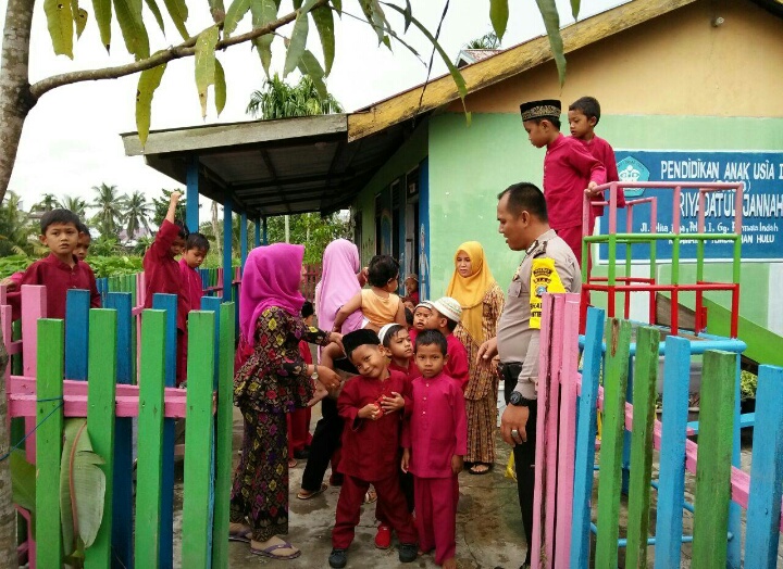 Marak Berita Penculikan Anak, Polres Inhil Lakukan Sosialisasi 