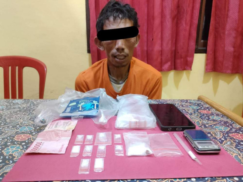Pastikan Pilkada 2024 Aman, Polsek Logas Tanah Darat Ungkap Kasus Peredaran Sabu