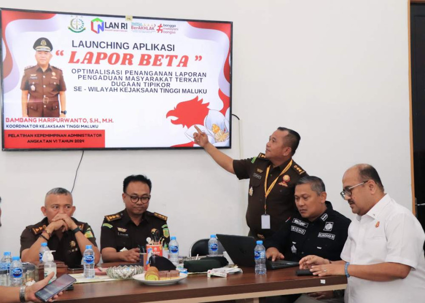 Kejati Maluku Launching Aplikasi Lapor Beta Terkait Dugaan Tipikor