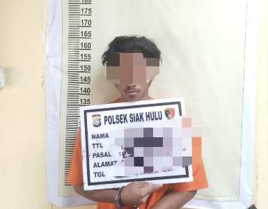 Pemuda Siak Hulu Riau Huni Hotel Prodeo Lantaran Diduga Rudapaksa Pacar Dibawah Umur