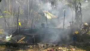 Rumah Milik Halijah Hangus Dilalap Sijago Merah