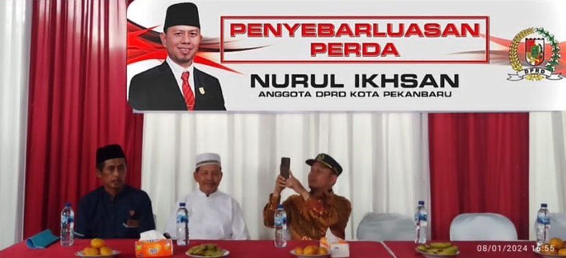 Anggota DPRD Pekanbaru Nurul Ikhsan Sosialisasi Perda Nomor 4 Tahun 2021