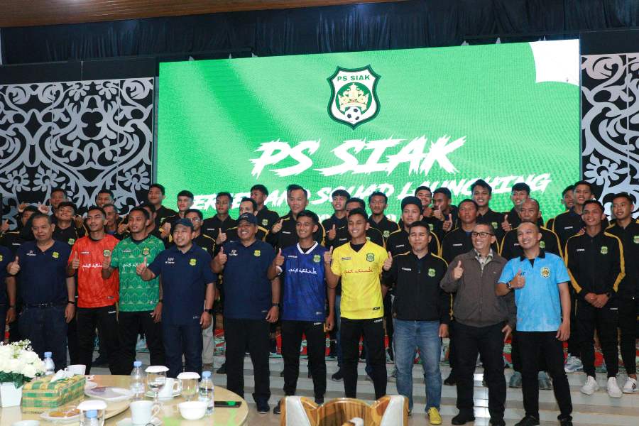 Launching Pemain dan Jersey, PS Siak Laga Perdana 14 Oktober di Liga 3, Ini Harapan Bupati Alfedri