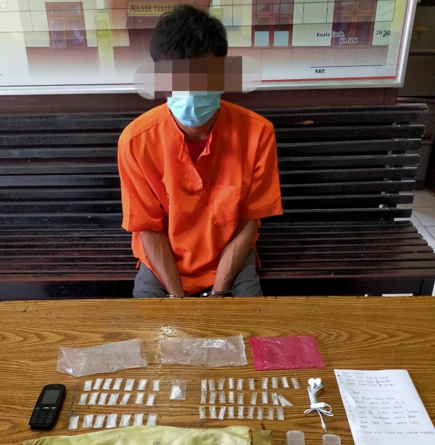 Tangkap Seorang Warga Inhil, Polisi Amankan Puluhan Paket Shabu