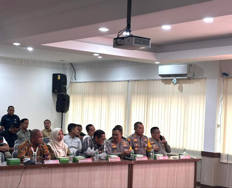 Kapolres Rohul Hadiri Rakor Pendirian TPS di Wilayah Perbatasan Riau
