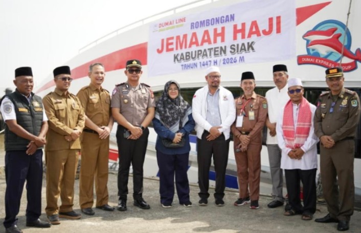 Bupati Afni Lepas Keberangkatan 257 CJH Siak Bertolak Menuju Batam