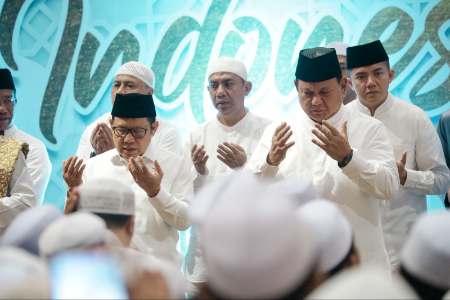 Gus Imin dan Prabowo Shalawatan di Istiqlal, Istiqomah Merawat Warisan Gus Rohim 