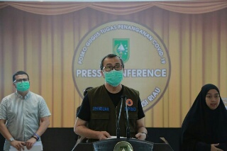 Hari ini Penambahan Positif Covid19 di Riau Signifikan, Total Jadi 53, Ini Riwayatnya