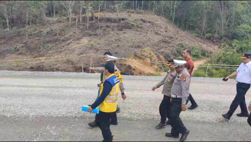Persiapan Nataru, Polda Riau Cek Jalan Lintas Riau - Sumbar