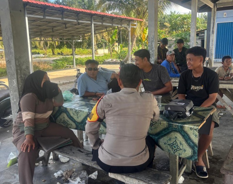 Polsek Kepenuhan Ajak Masyarakat Desa Sukseskan Pilkada 2024