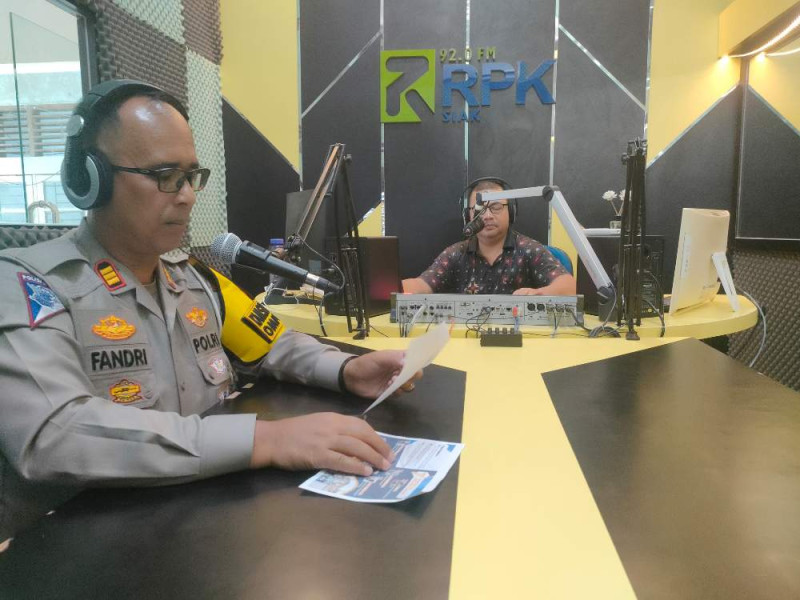 Satlantas Polres Siak Sosialisasi Program Keselamatan Berlalu Lintas dan Pilkada Damai 2024