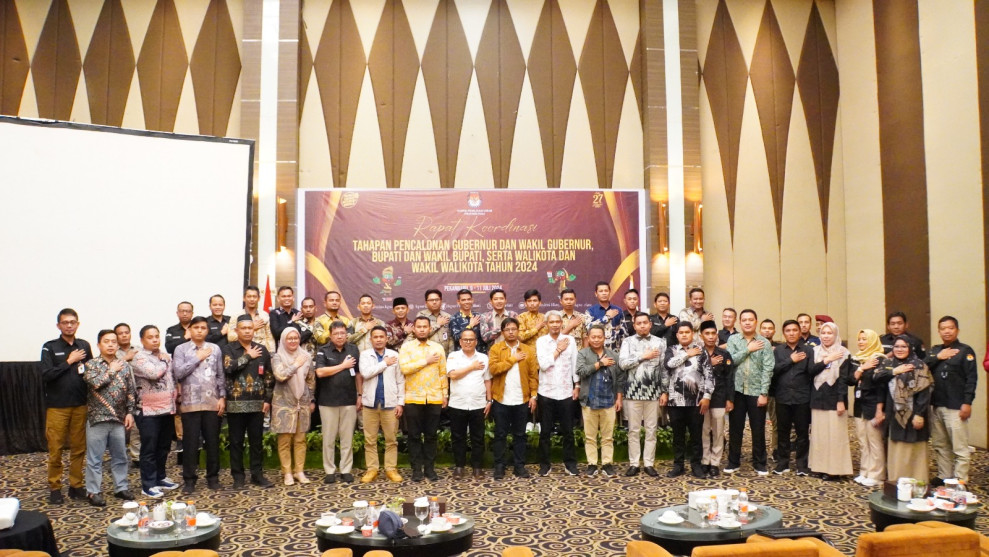 KPU Riau Gelar Rakor Jelang Tahapan Pilkada Serentak