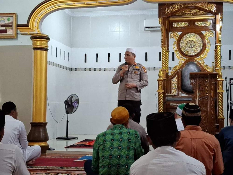 Sholat Jum'at Keliling, Cooling System, Kapolsek Minas Sambangi Jama'ah Masjid Al-Ikhlas Minas Timur