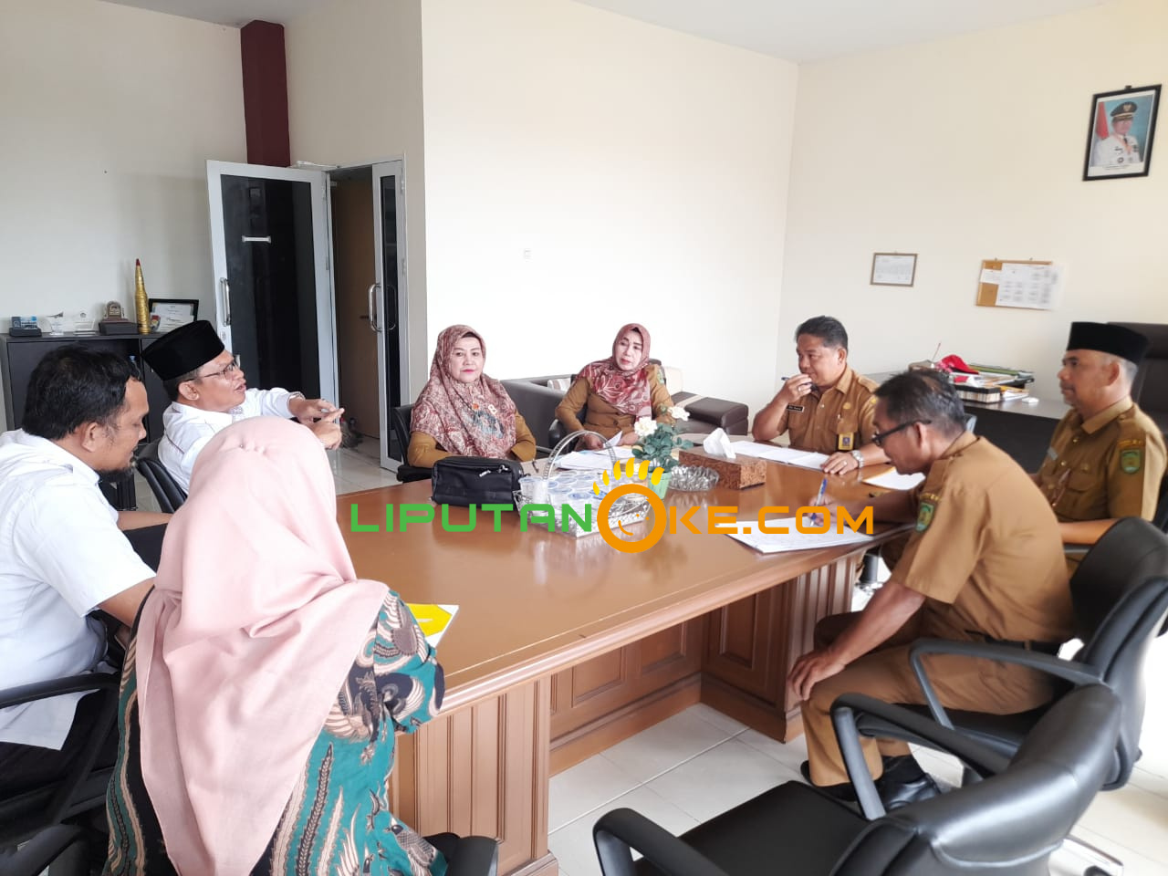 Diskop dan UKM Inhil Terima Kunjungan Kemenag Riau