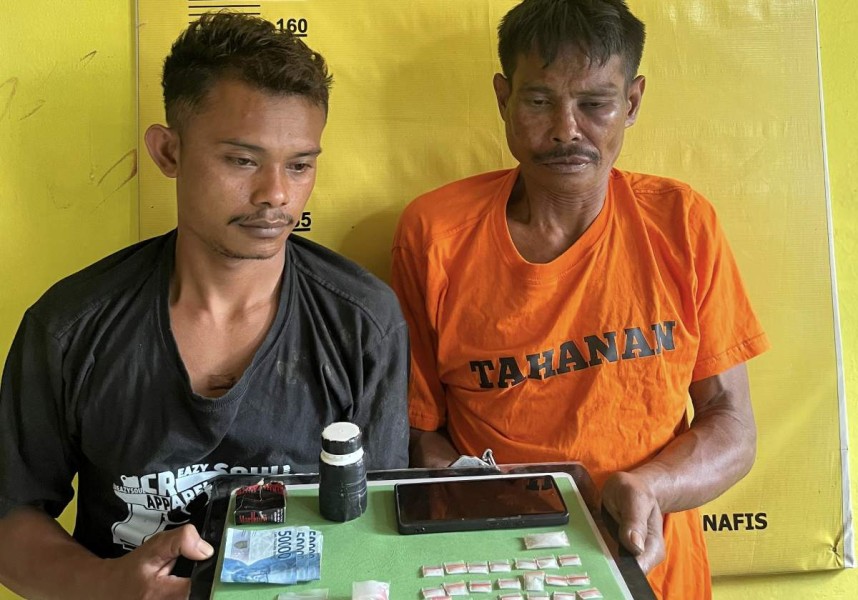 Polsek Kelayang Kejar Pengedar Sabu Sampai ke Sei Lala Inhu