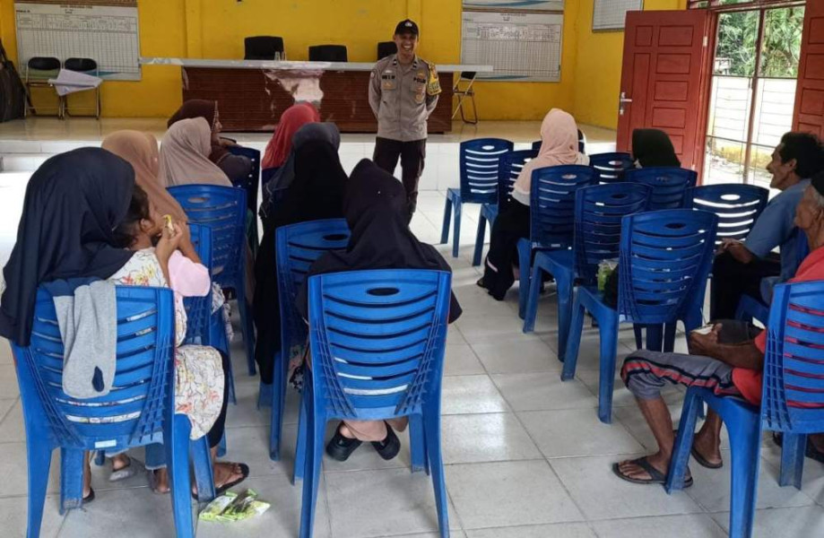 Polsek Bungaraya Tekankan Warga Pentingnya Kerukunan dan Jaga Kamtibmas Selama Pilkada