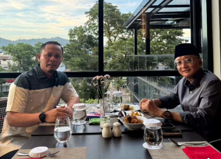 Temui Menteri PUPR di Padang, Wako Agung Bahas Proyek Strategis di Pekanbaru